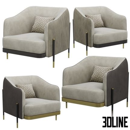 Oxford armchair 0(3dline.net)