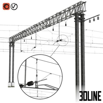 Railways contact network 0(3dline.net)
