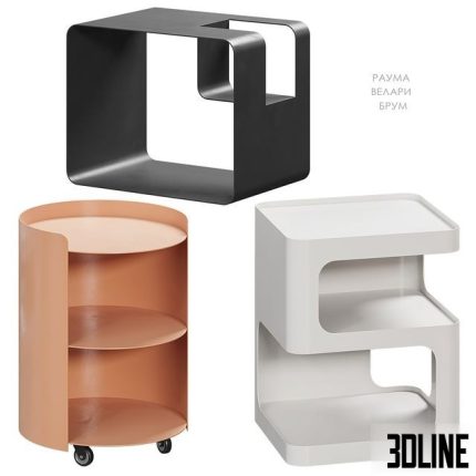 Rauma Velari Broom bedside table 0(3dline.net)