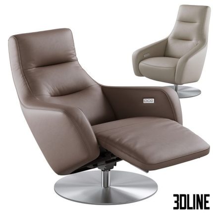 Reclining Armchair EgoItaliano Nora Recliner Chair 0(3dline.net)