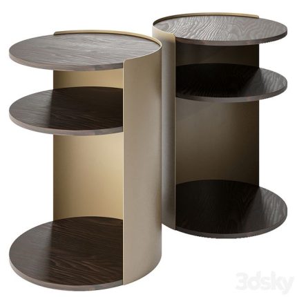Round bedside table 0(3dline.net)