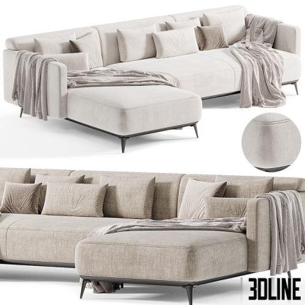 SOFA MODENA WITH RECREATION MODULE By Boconcept 0(3dline.net)