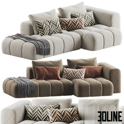 Shamara Sofa By Nohohome with pillows 0(3dline.net)