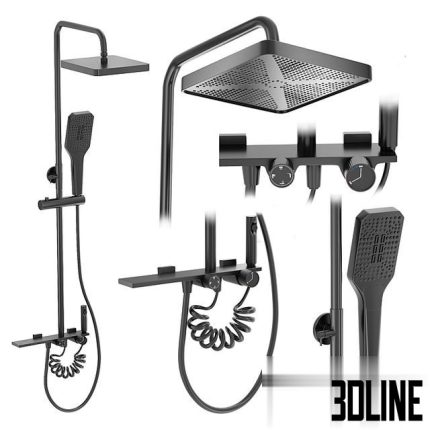 Shower Set REAL HELIX 0(3dline.net)