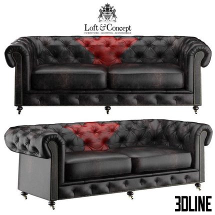 Sofa Andrew Martin Rebel Mao Red Star 0(3dline.net)