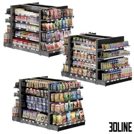 Store shelves 0(3dline.net)