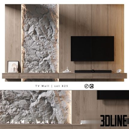 TV Wall set 825 0(3dline.net)