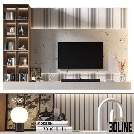 TV Wall set 885 0(3dline.net)