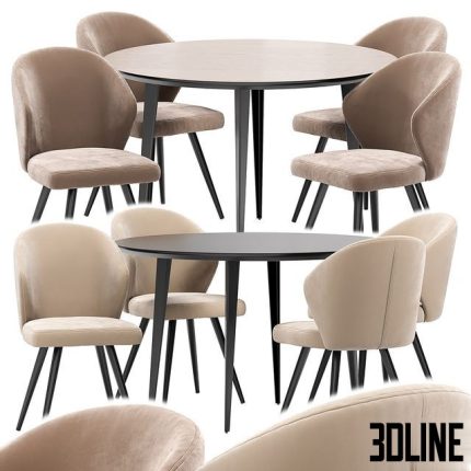 Tango dining chair and Watford table 0(3dline.net)