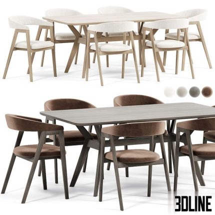 Trevor Chair, Webstr Table 0(3dline.net)