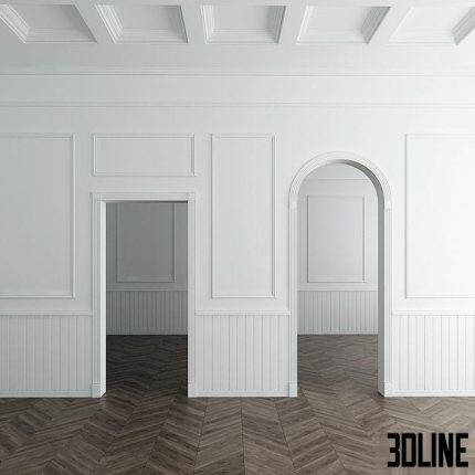 Ultrawood stucco decoration of the walls and openings 0(3dline.net)