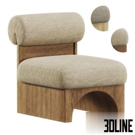 Velvet Pamela Accent Chair 0(3dline.net)