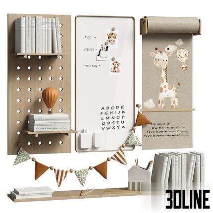 Wall decor for children's room 0(3dline.net)