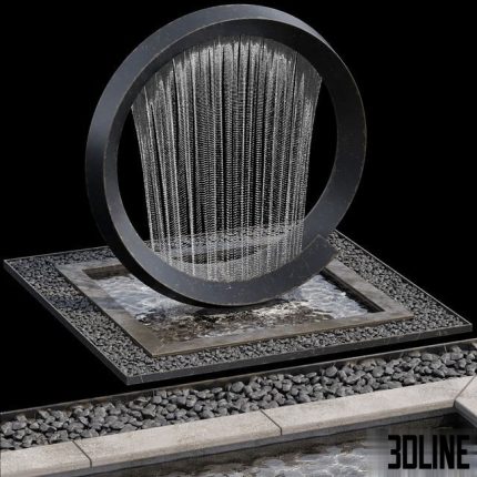 Waterfall fountains cascade 13 0(3dline.net)