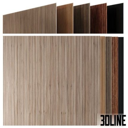 Wooden slats 0(3dline.net)