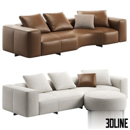 Yves Sofa 04 by Minotti 0(3dline.net)