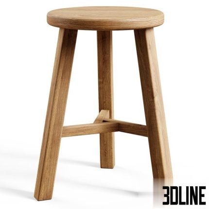 Zara Home – The wood stool 0(3dline.net)