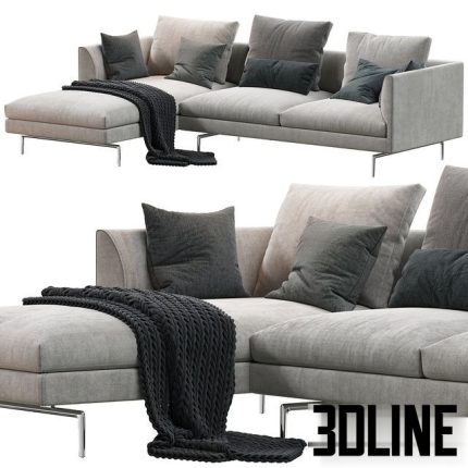 1333 Flamingo Zanotta Sofa 0(3dline.net)