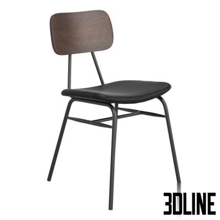 Aeon Black Faux Leather Dining Chair 0(3dline.net)