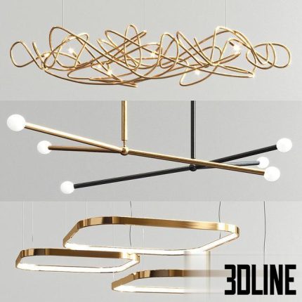 Apparatus Doodle Ring Chandelier – 3 type 0(3dline.net)