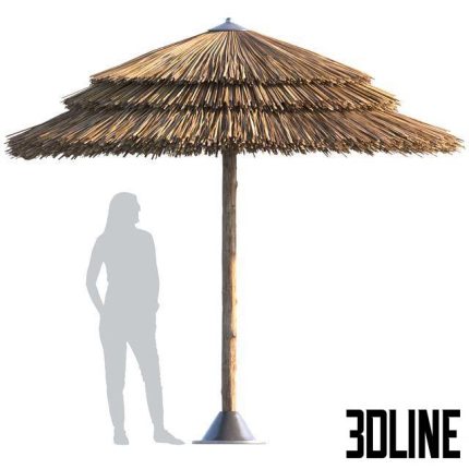 Beach umbrella 0(3dline.net)