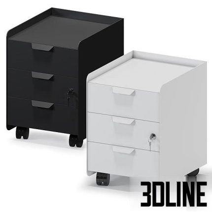 Bedside Table TROTTEN Ikea 0(3dline.net)