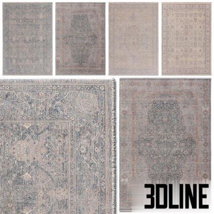 Benuta Juna Carpet Set Blue Beige Gray Multicolor Rug set 0(3dline.net)