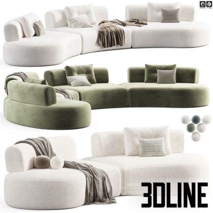 Bon Bon Modular Sofa 0(3dline.net)