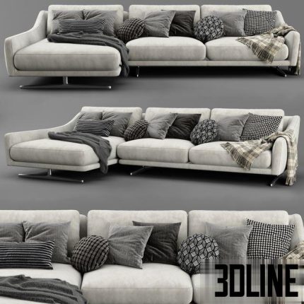 Bonaldo skid chaise longue sofa 0(3dline.net)