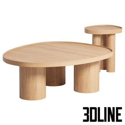 Brasero oak coffee table by LA REDOUTE INTERIEURS 3(3dline.net)