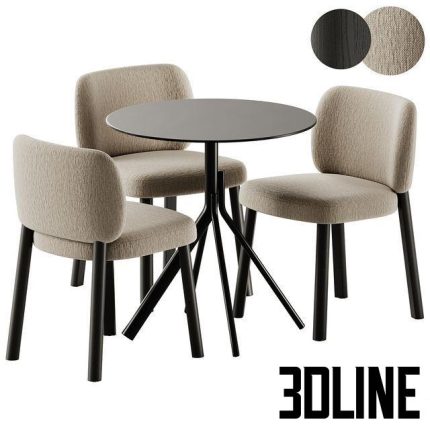 Bross Aretha Chair and Et al Main Table 0(3dline.net)