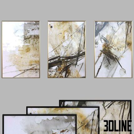 Canvas painting with frame 027 0(3dline.net)