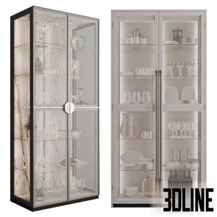 Cupboard with dishes My Design №13 0(3dline.net)