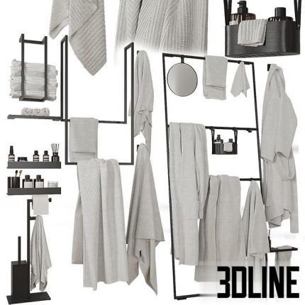 Decorative bathroom set 206 0(3dline.net)