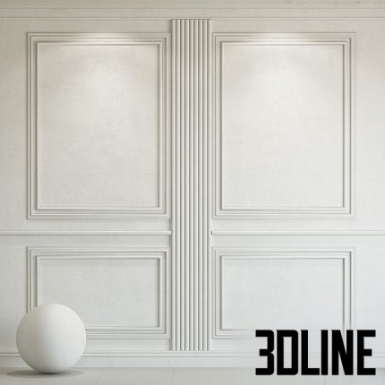 Decorative plaster with molding 275 0(3dline.net)
