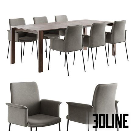 Dining Set Christine Kroencke Porto Table 0(3dline.net)