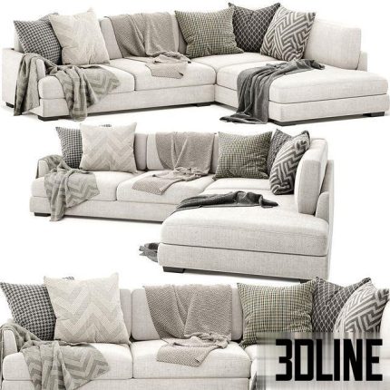 Elsie sofa with chaise 0(3dline.net)