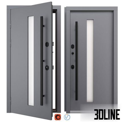 Entrance metal door Nova_038 (WISNIOWSKI) 0(3dline.net)