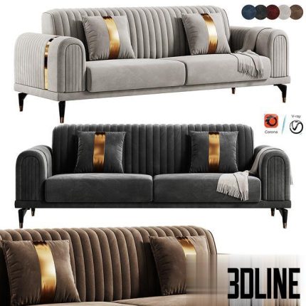 FH 5020 Luxury Italian Sofa 0(3dline.net)