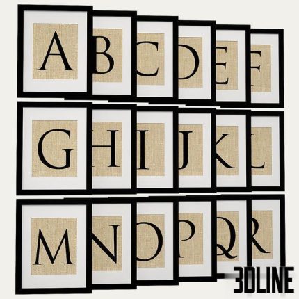 Fiber and Water - Signs, Typography and Symbols 1(3dline.net)