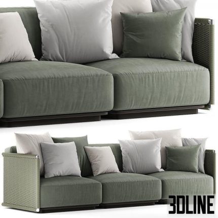 Flexform Eddy OUTDOOR sofa 0(3dline.net)