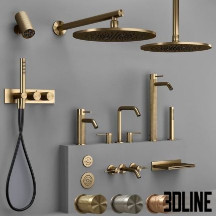 Gessi 316 collection bathroom faucet set(3dline.net)