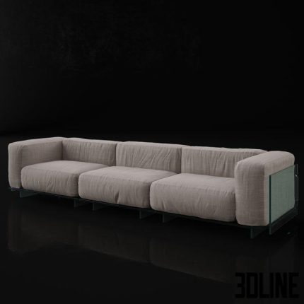 Glas Italia Crystal Lounge sofa 1(3dline.net)