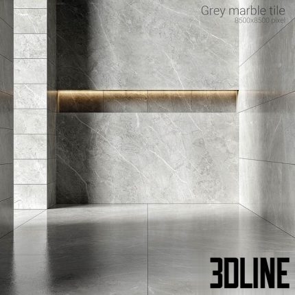 Gray marble tiles 3 0(3dline.net)