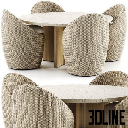 Harbor Dining Set 0(3dline.net)