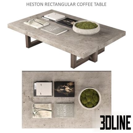 Heston Rectangular Coffee Table 0(3dline.net)