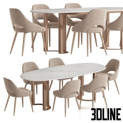 Hudkoff Lord Aero chair Dining set 0(3dline.net)