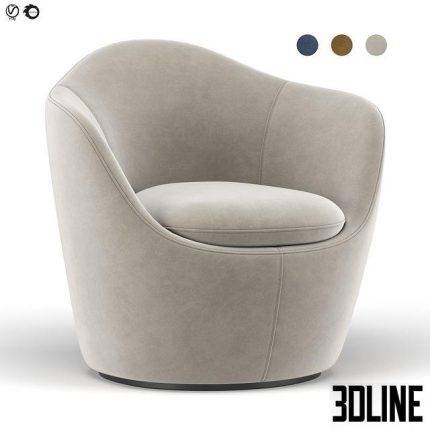Lina swivel chair 0(3dline.net)