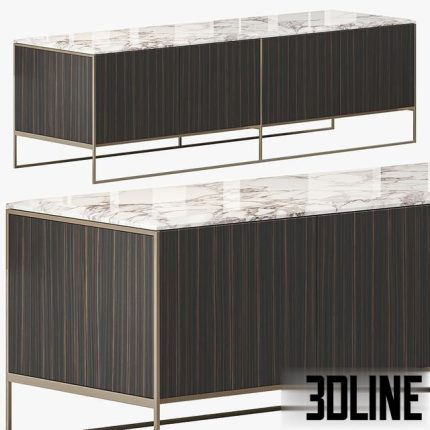 MINOTTI CALDER BRONZE LIVING HORIZZONTAL SIDEBOARD 0(3dline.net)