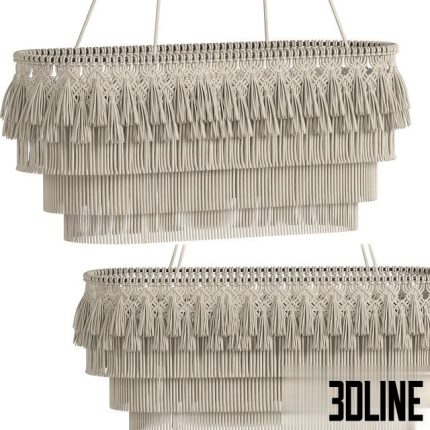 Macrame chandelier18 0(3dline.net)